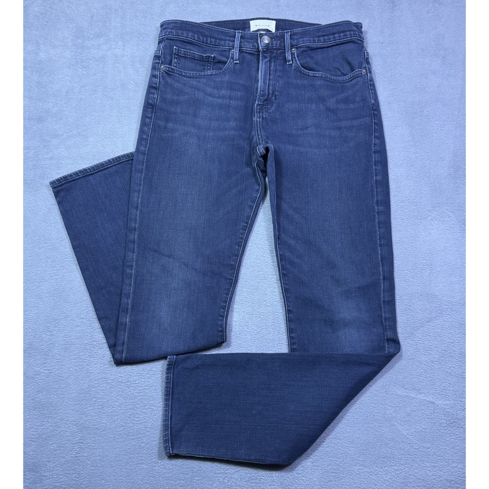 Frame Jeans Mens 32x33 L'Homme Slim Straight Leg Placid Normcore USA Indigo